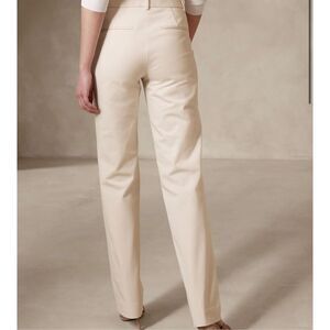 Banana Republic Contoured Fit Beige Casual Work Pants Size 8 Long